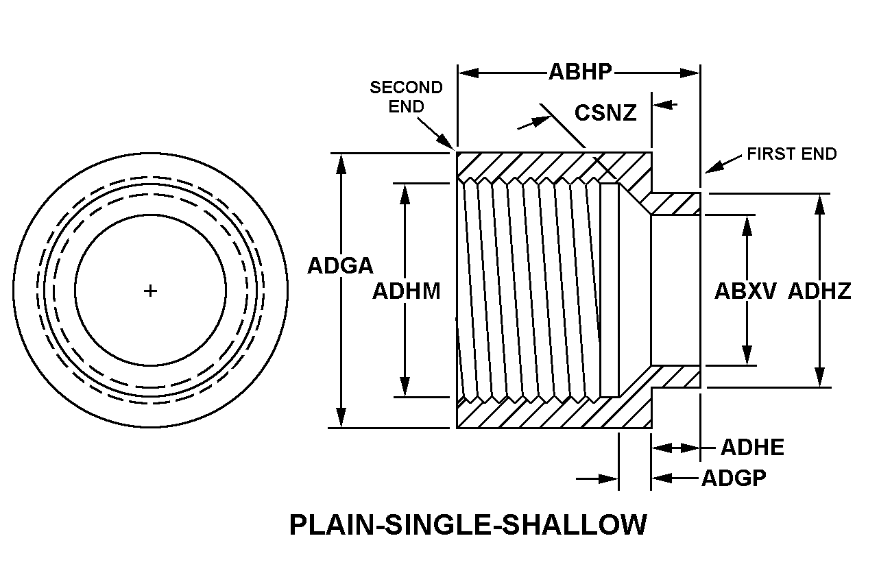 PLAIN-SINGLE-SHALLOW style nsn 5975-00-178-0572