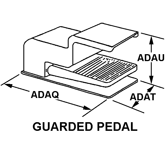 GUARDED PEDAL style nsn 5930-01-176-7213