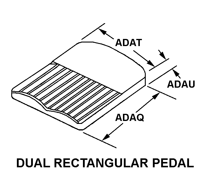 DUAL RECTANGULAR PEDAL style nsn 5930-00-923-6533