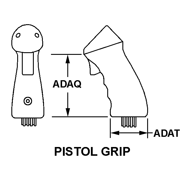 PISTOL GRIP style nsn 5930-01-542-2873