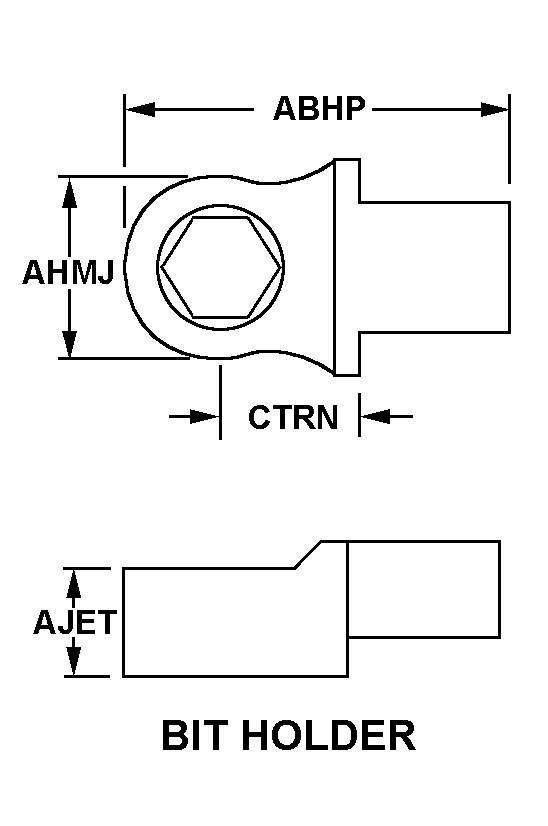 BIT HOLDER style nsn 5120-01-240-3304