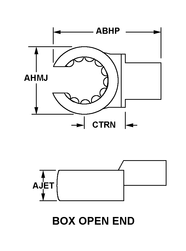 BOX, OPEN END style nsn 5120-00-791-0029