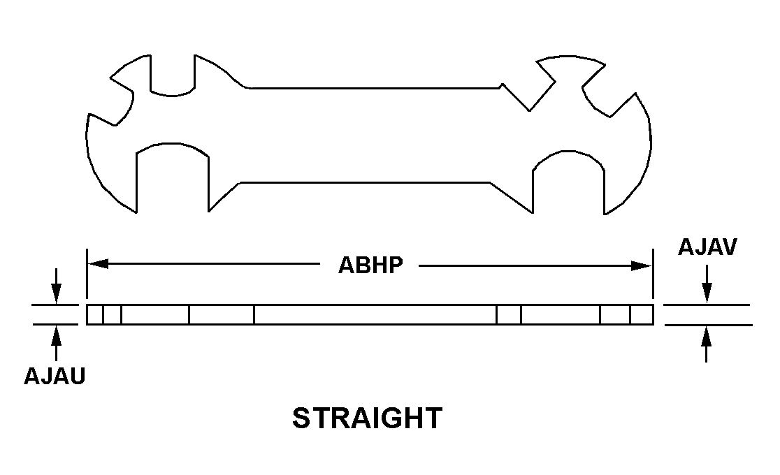 STRAIGHT style nsn 5120-01-633-4762