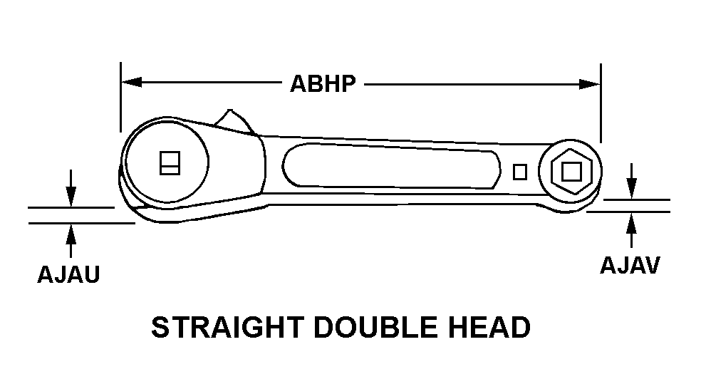 STRAIGHT DOUBLE HEAD style nsn 5120-01-430-0852