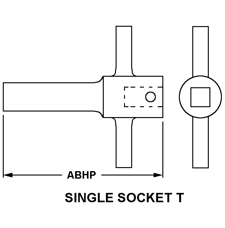 SINGLE SOCKET T style nsn 5120-01-346-2514