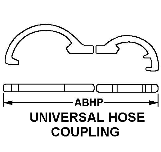 UNIVERSAL HOSE COUPLING style nsn 5120-01-382-8041