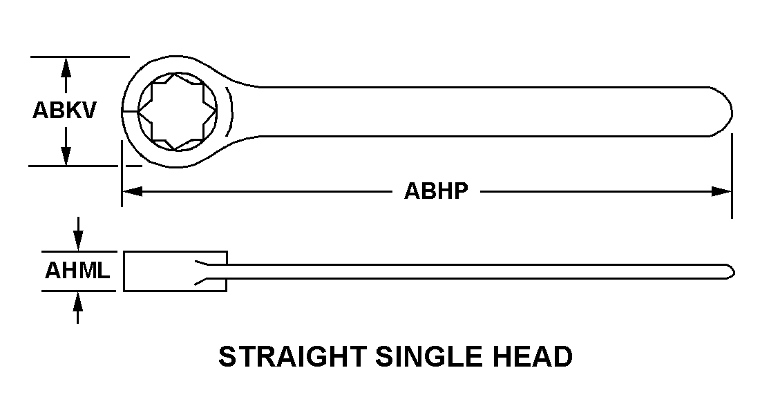 STRAIGHT SINGLE HEAD style nsn 5120-01-144-8193
