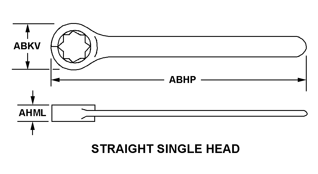 STRAIGHT SINGLE HEAD style nsn 5120-01-450-1596