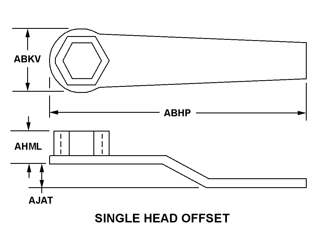 SINGLE HEAD, OFFSET style nsn 5120-00-032-6192