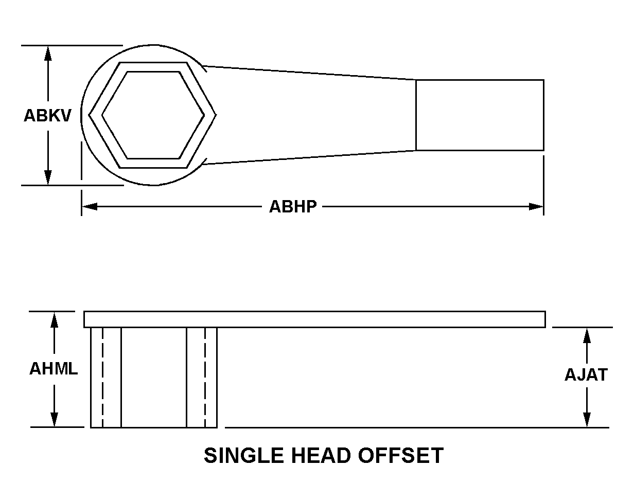 SINGLE HEAD, OFFSET style nsn 5120-00-032-6192