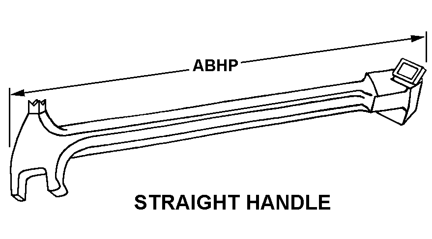 STRAIGHT HANDLE style nsn 5120-01-645-7408