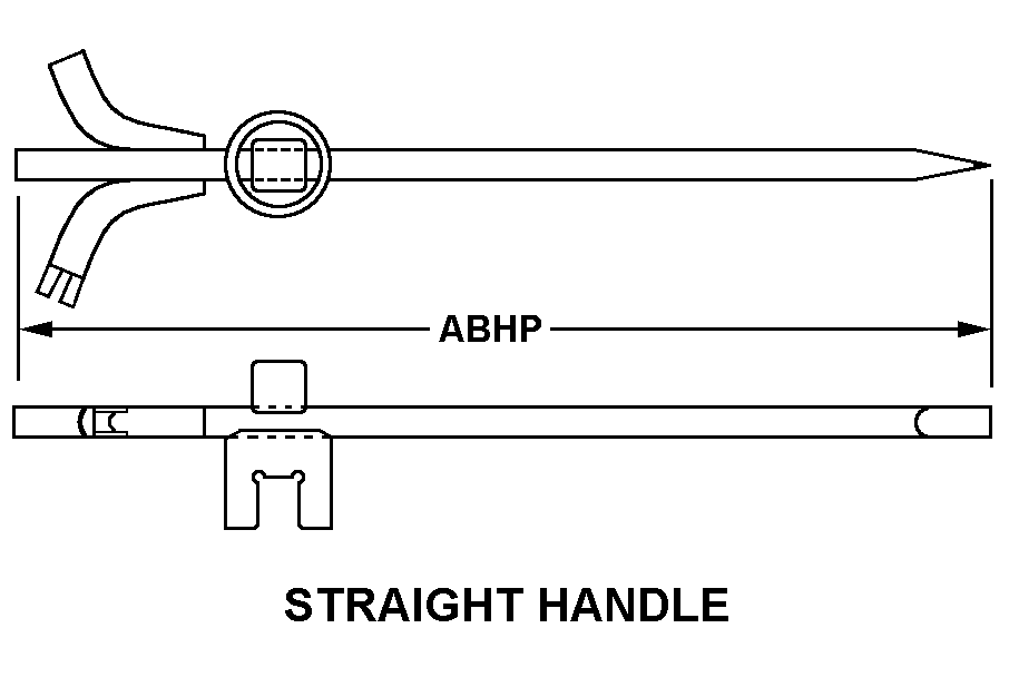 STRAIGHT HANDLE style nsn 5120-01-518-0550