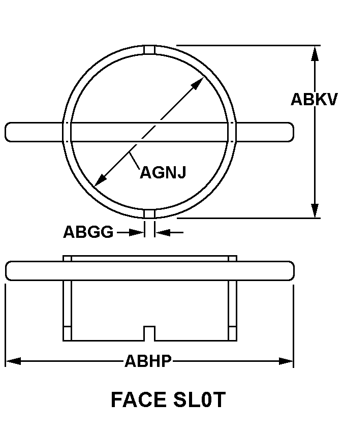 FACE SLOT style nsn 5120-00-426-3093