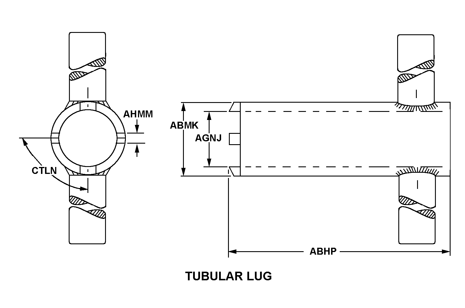 TUBULAR LUG style nsn 5120-00-720-0958