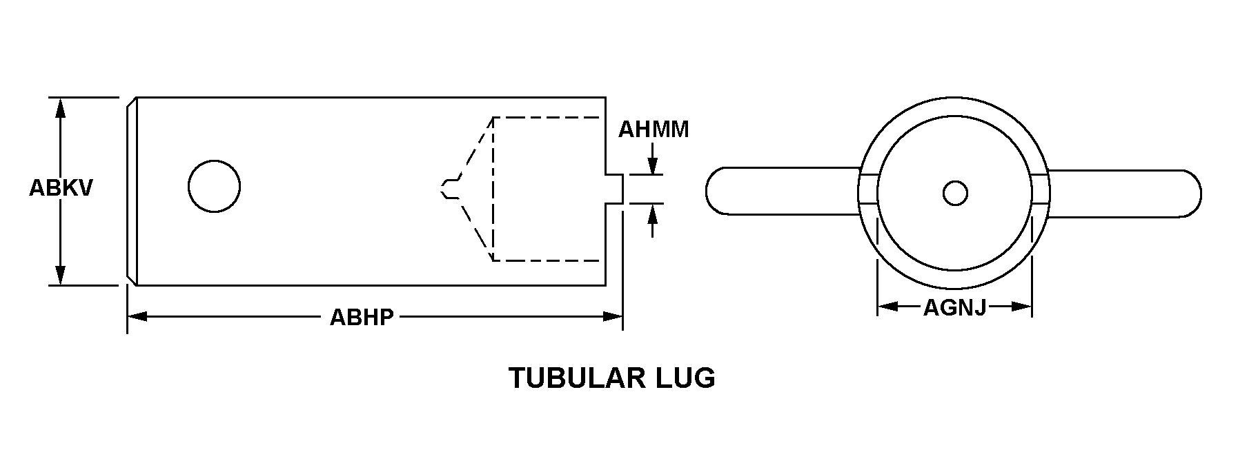 TUBULAR LUG style nsn 5120-01-498-4970