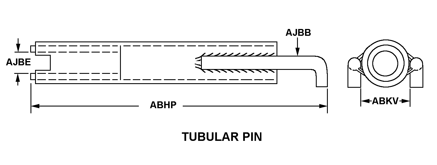 TUBULAR PIN style nsn 5120-01-304-9129