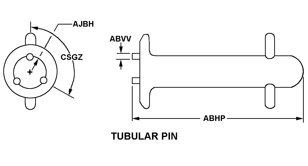 TUBULAR PIN style nsn 5120-00-357-9150