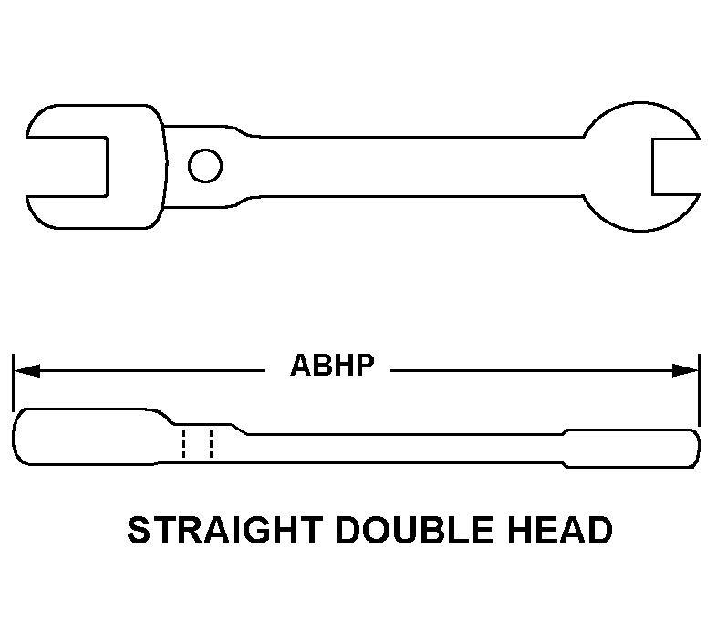 STRAIGHT DOUBLE HEAD style nsn 5120-01-368-1956
