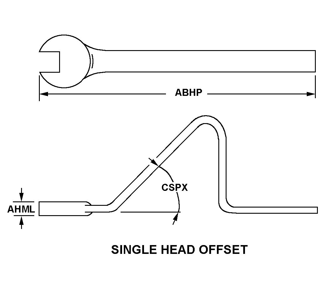 SINGLE HEAD OFFSET style nsn 5120-01-358-9731