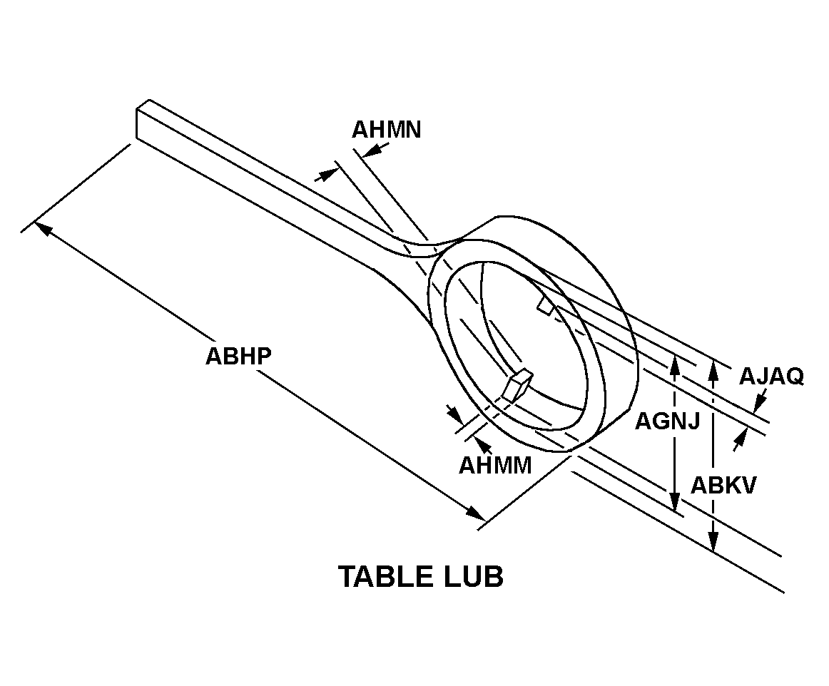 TABLE LUG style nsn 5120-00-440-5420