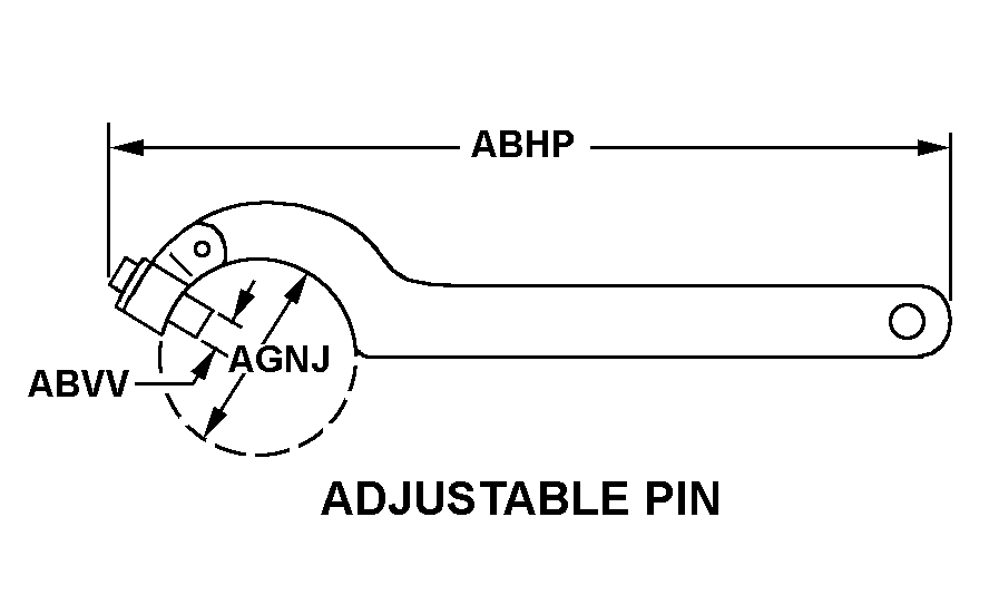 ADJUSTABLE PIN style nsn 5120-01-430-8047