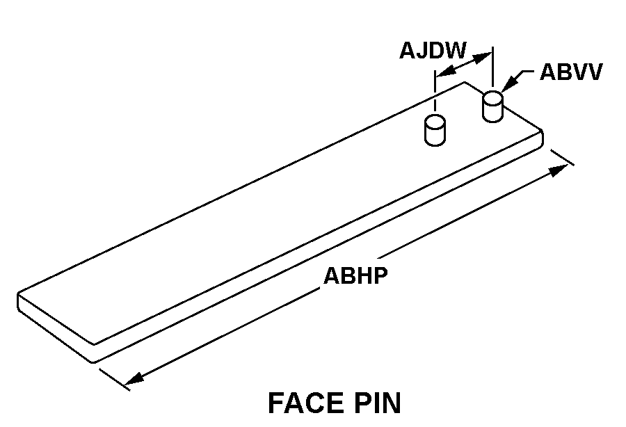 FACE PIN style nsn 5120-01-415-4510
