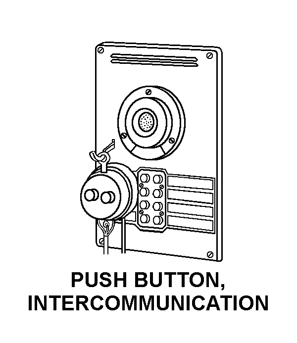 PUSH BUTTON, INTERCOMMUNICATION style nsn 5805-01-298-0121