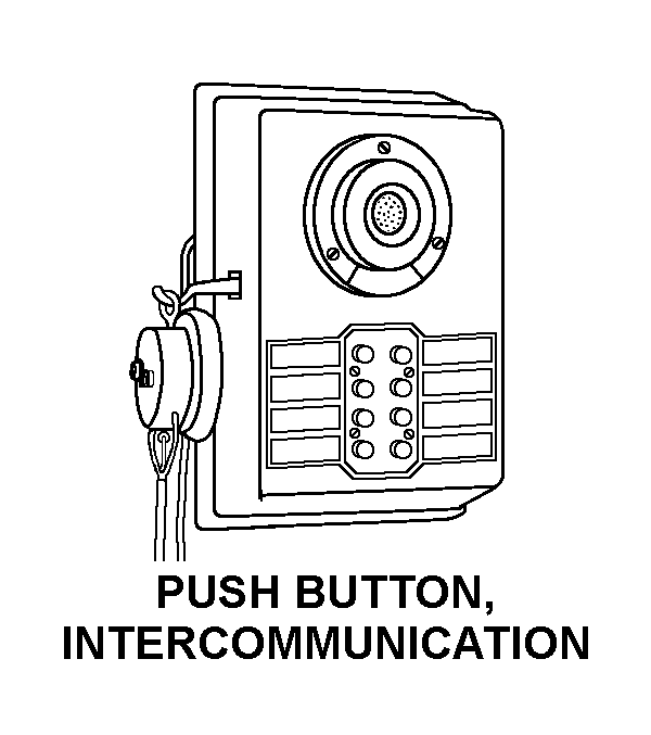 PUSH BUTTON, INTERCOMMUNICATION style nsn 5805-01-298-0121