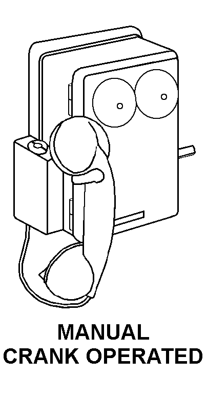 5805-01-539-5798 FIIG T187-D manual crank operated style MANUAL CRANK OPERATED style nsn 5805-01-539-5798