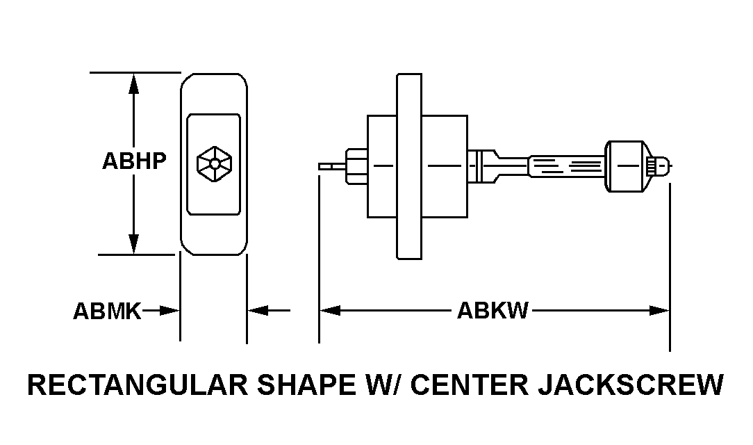 RECTANGULAR SHAPE W/CENTER JACKSCREW style nsn 5935-01-461-9601