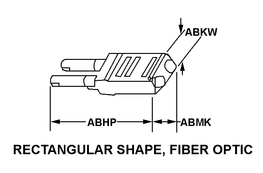 RECTANGULAR SHAPE, FIBER OPTIC style nsn 6060-01-588-6774