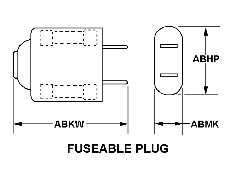 FUSEABLE PLUG style nsn 5935-01-543-1068