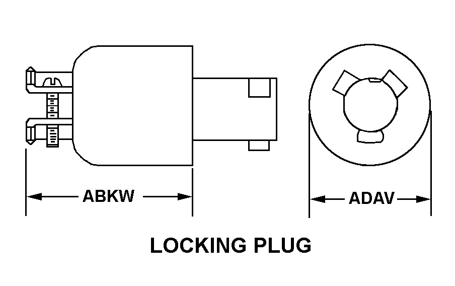 LOCKING PLUG style nsn 5935-00-828-2719