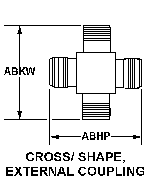CROSS/SHAPE, EXTERNAL COUPLING style nsn 5935-00-665-7700