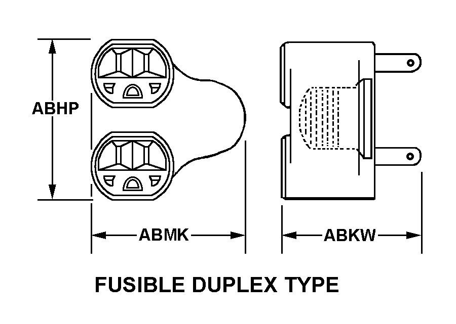 FUSIBLE DUPLEX TYPE style nsn 5935-01-439-7996