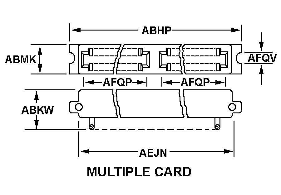 MULTIPLE CARD style nsn 5935-01-027-5350