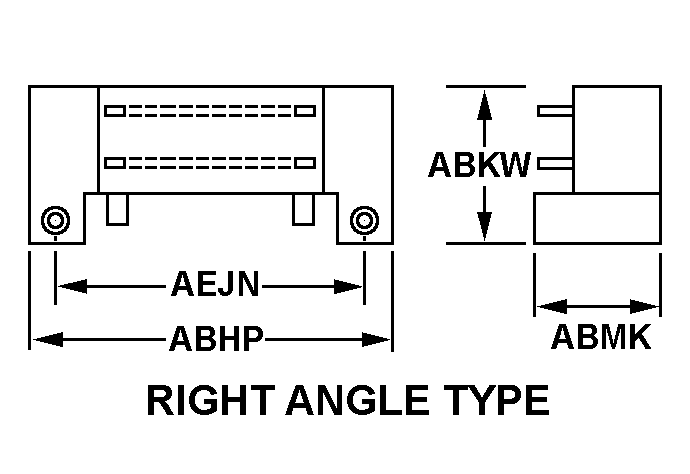 RIGHT ANGLE TYPE style nsn 5935-01-159-2464