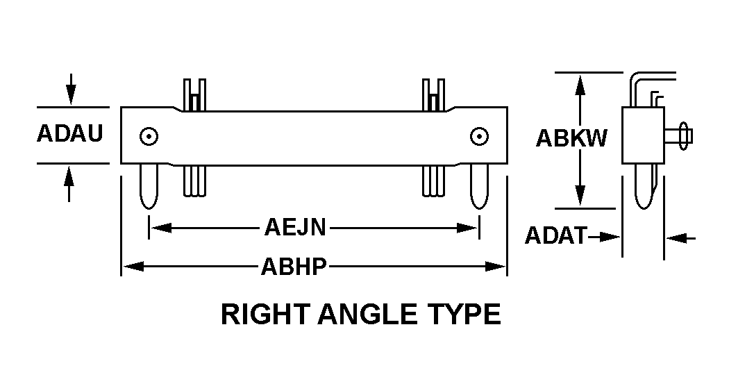 RIGHT ANGLE TYPE style nsn 5935-01-448-0596