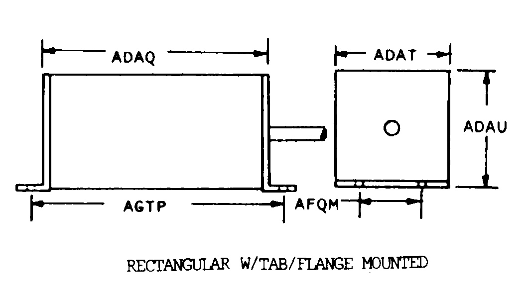 RECTANGULAR W/TAB/FLANGE MOUNTED style nsn 5905-00-153-4092