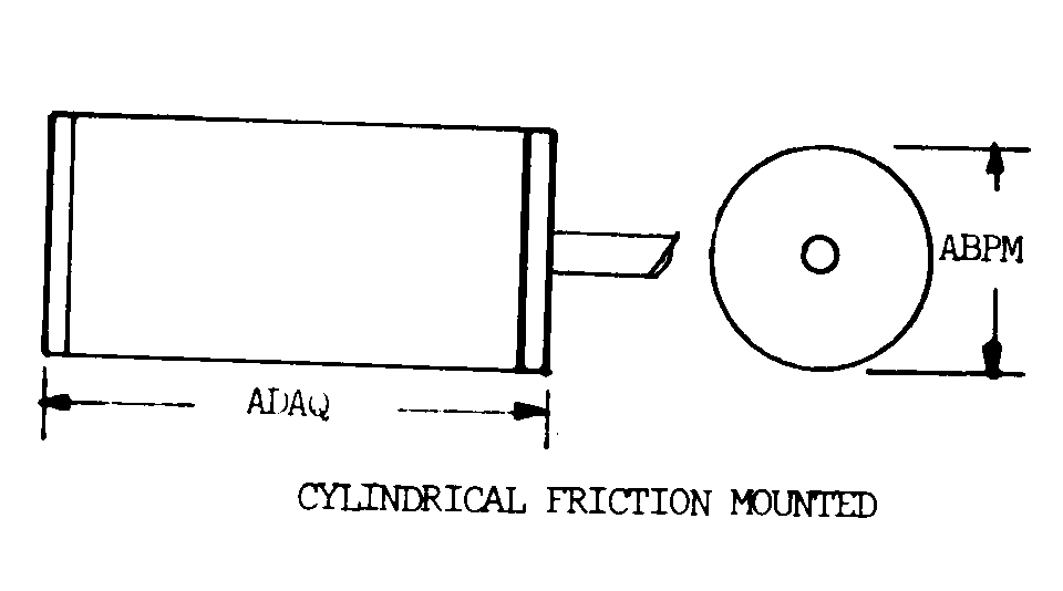 CYLINDRICAL FRICTION MOUNTED style nsn 5905-01-162-4559