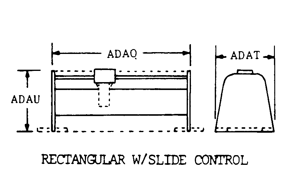 RECTANGULAR W/SLIDE CONTROL style nsn 5905-01-231-5147