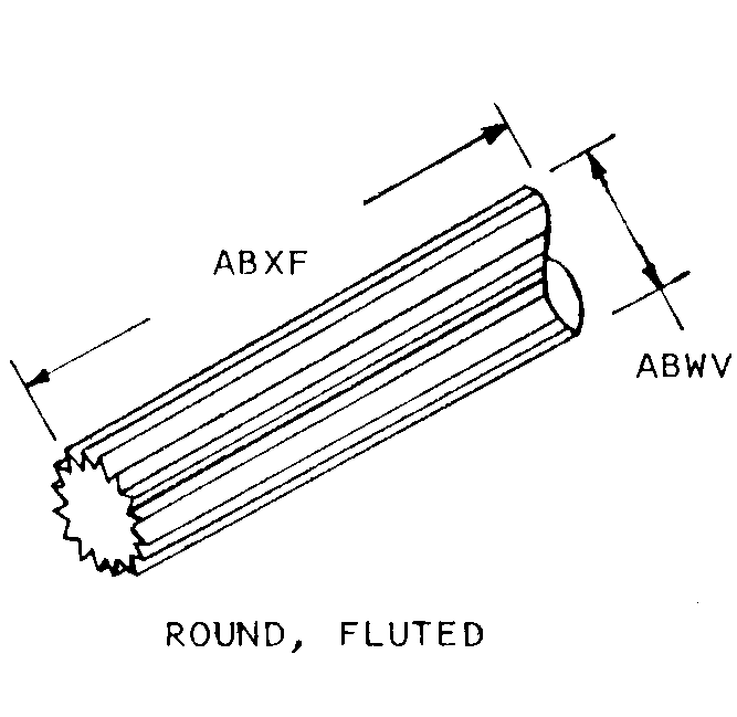 ROUND, FLUTED style nsn 5905-00-839-8850