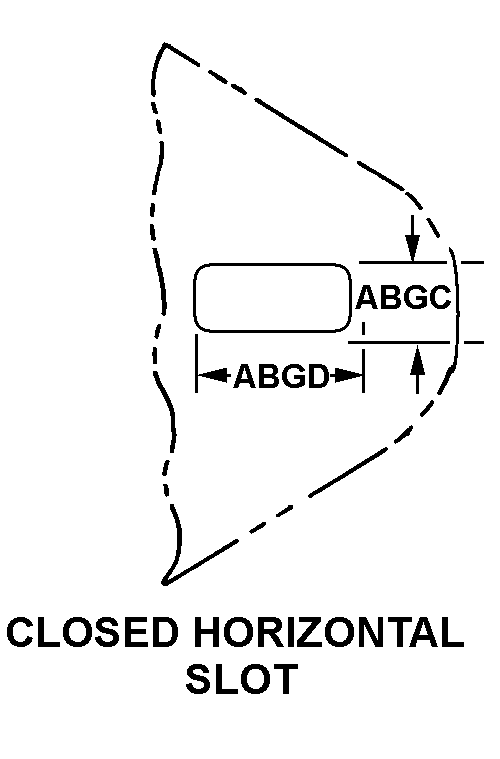 CLOSED HORIZONTAL SLOT style nsn 5340-00-089-9380