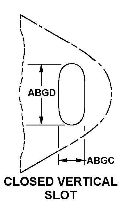 CLOSED VERTICAL SLOT style nsn 5340-01-376-9842