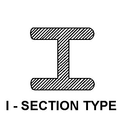 I-SECTION TYPE style nsn 2805-00-481-3550