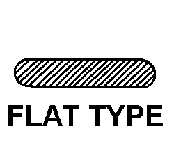 FLAT TYPE style nsn 2805-00-769-1329