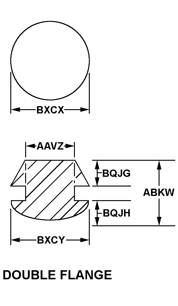 DOUBLE FLANGE style nsn 5340-01-616-1320