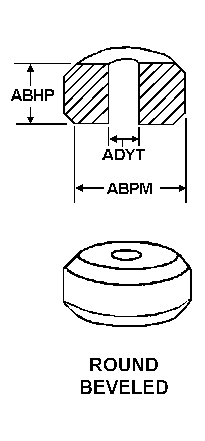 ROUND BEVELED style nsn 5365-01-469-2421