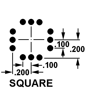 SQUARE style nsn 5935-01-512-1518