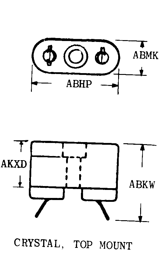 CRYSTAL, TOP MOUNT style nsn 5935-00-068-4665